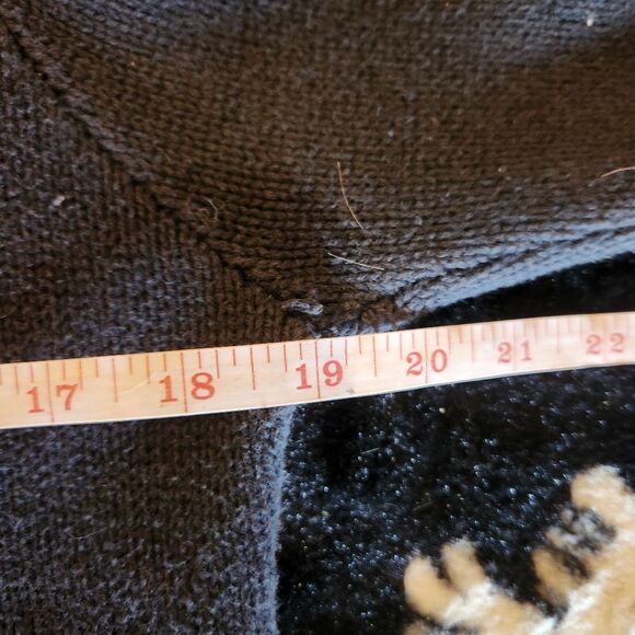 Sweater Loft New York Vintage Lace Trim Sweater Blue Size Medium - Picture 7 of 9